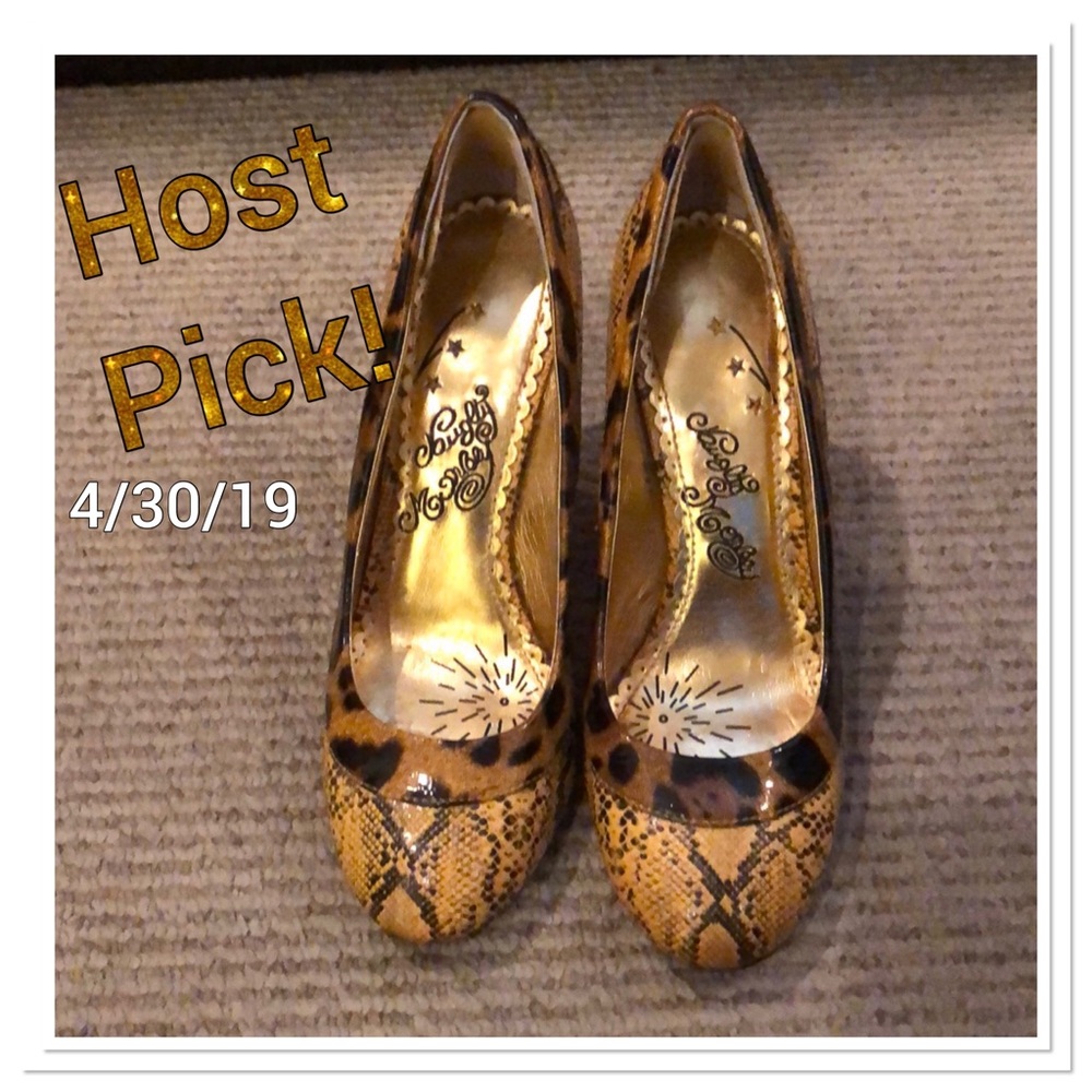 Leopard print high heels